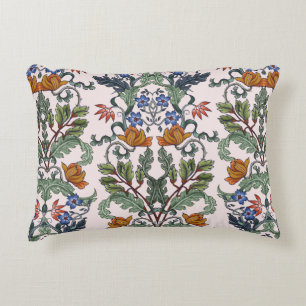 Seamless pattern with flowers in art deco style. M Decorative Cushion
