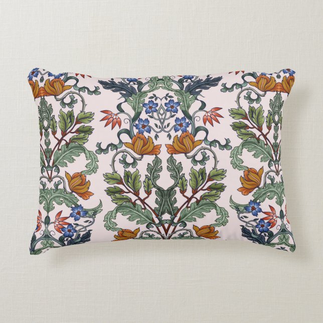 Seamless pattern with flowers in art deco style. M Decorative Cushion (Front)