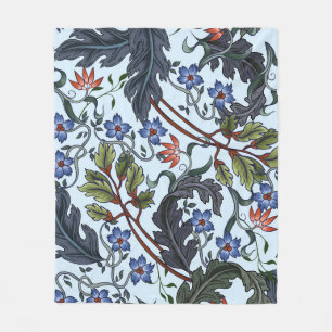 Seamless pattern with flowers in art deco style. M Fleece Blanket
