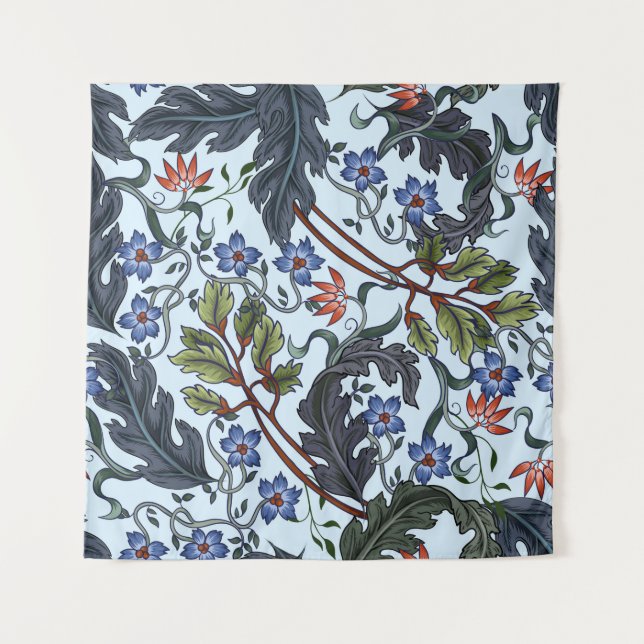 Seamless pattern with flowers in art deco style. M Tapestry (Front)