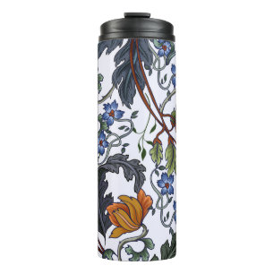 Seamless pattern with flowers in art deco style. M Thermal Tumbler