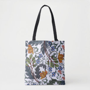 Seamless pattern with flowers in art deco style. M Tote Bag