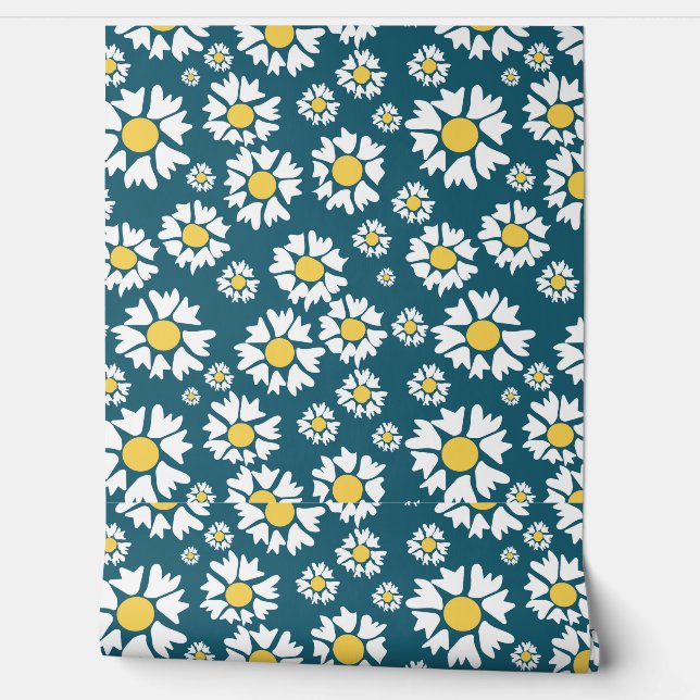  Seamless pattern with flowers Wallpaper (Unrolling)