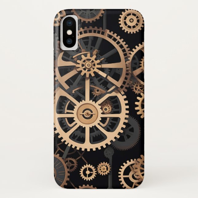 seamless pattern with gears Case-Mate iPhone case (Back)