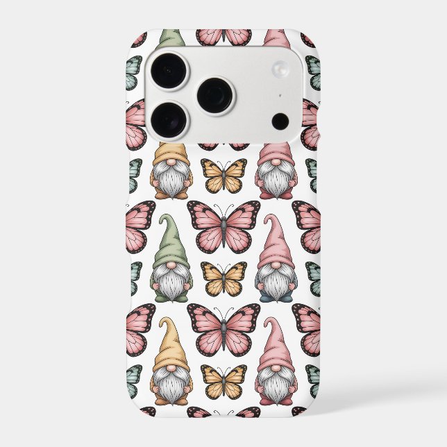 Seamless Pattern with Gnomes and Butterflies (Back)