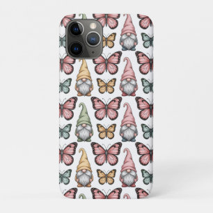 Seamless Pattern with Gnomes and Butterflies iPhone 11 Pro Case