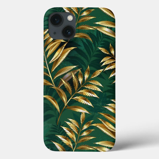 Seamless pattern with golden ferns Case-Mate iPhone case (Back)