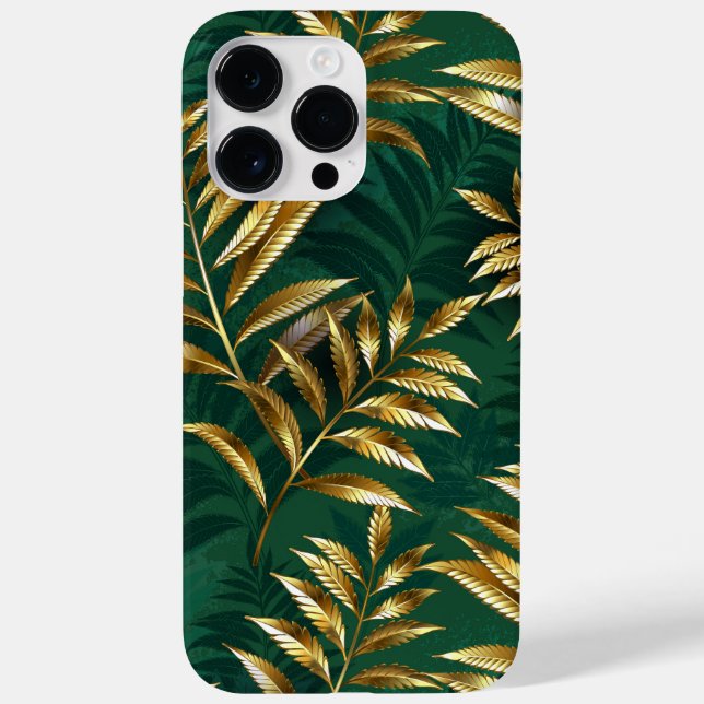 Seamless pattern with golden ferns Case-Mate iPhone case (Back)