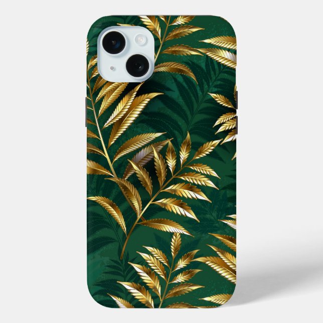 Seamless pattern with golden ferns Case-Mate iPhone case (Back)