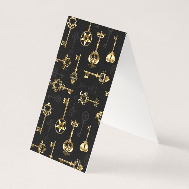 Seamless Pattern with Golden Keys (Back)