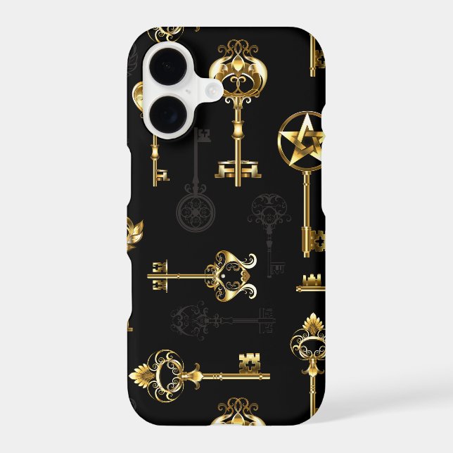 Seamless Pattern with Golden Keys (Back)