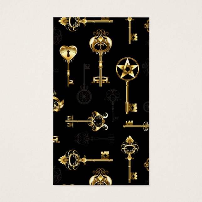 Seamless Pattern with Golden Keys (Front)