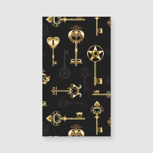 Seamless Pattern with Golden Keys (Front)