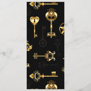Seamless Pattern with Golden Keys Programme