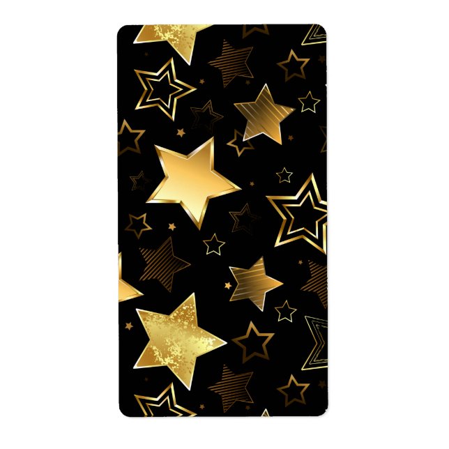 Seamless pattern with Golden Stars (Front)