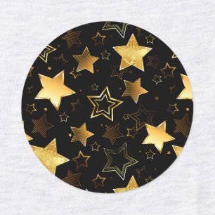 Seamless pattern with Golden Stars