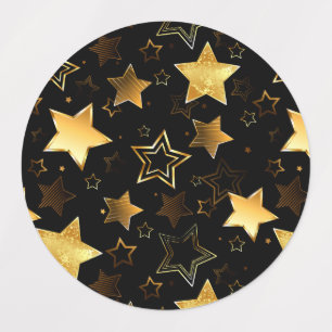 Seamless pattern with Golden Stars
