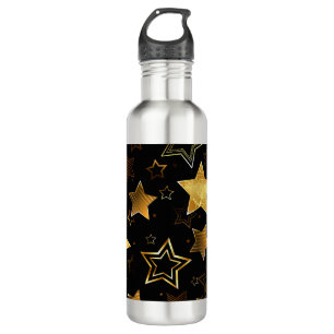 Seamless pattern with Golden Stars 710 Ml Water Bottle