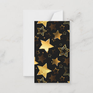Seamless pattern with Golden Stars Advice Card