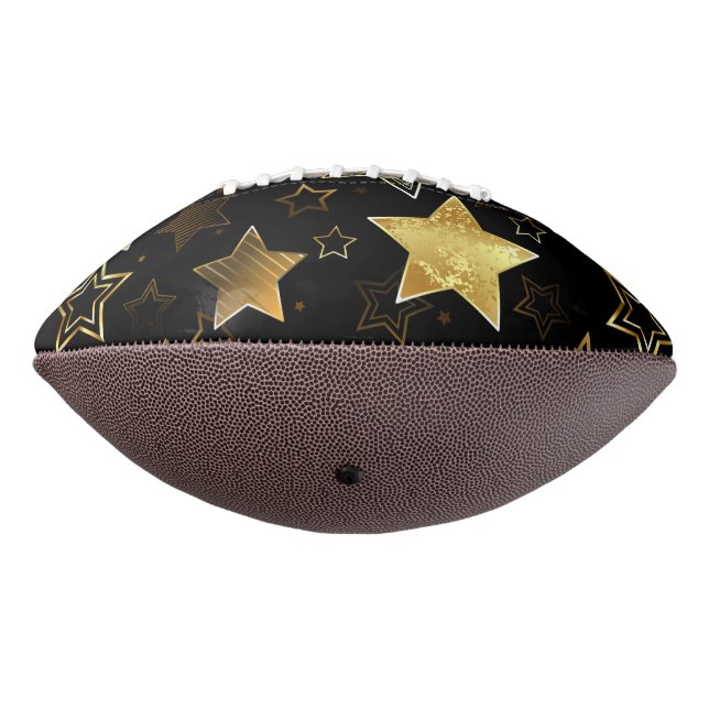 Seamless pattern with Golden Stars American Football (Rotated 270)
