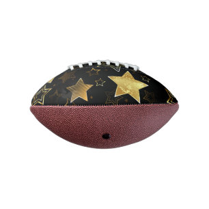 Seamless pattern with Golden Stars American Football
