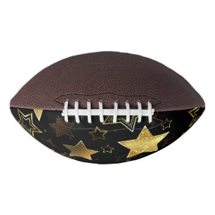 Seamless pattern with Golden Stars American Football