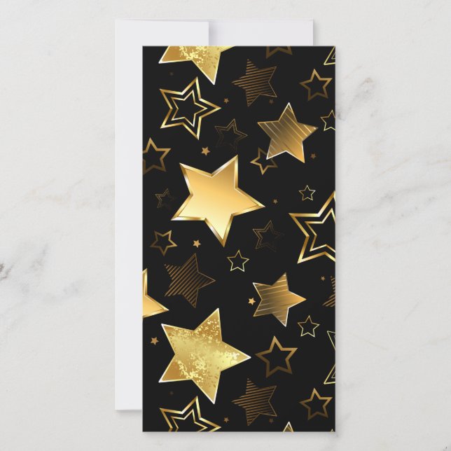 Seamless pattern with Golden Stars Announcement (Front)