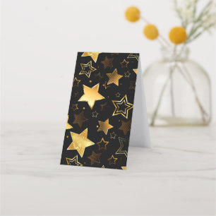 Seamless pattern with Golden Stars Appointment Card