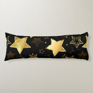 Seamless pattern with Golden Stars Body Cushion