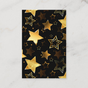 Seamless pattern with Golden Stars Business Card