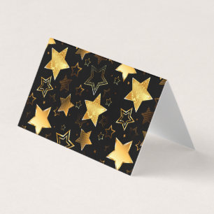 Seamless pattern with Golden Stars Business Card