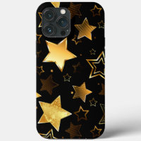 Seamless pattern with Golden Stars