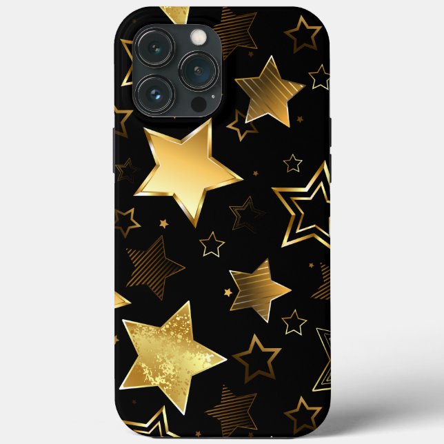 Seamless pattern with Golden Stars Case-Mate iPhone Case (Back)