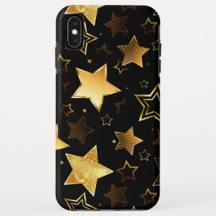 Seamless pattern with Golden Stars iPhone XS Max Case