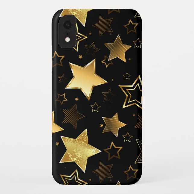 Seamless pattern with Golden Stars Case-Mate iPhone Case (Back)