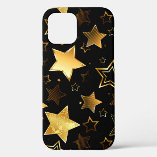 Seamless pattern with Golden Stars iPhone 12 Case