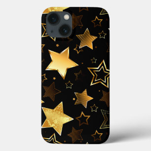 Seamless pattern with Golden Stars iPhone 13 Case
