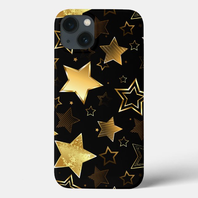 Seamless pattern with Golden Stars Case-Mate iPhone Case (Back)
