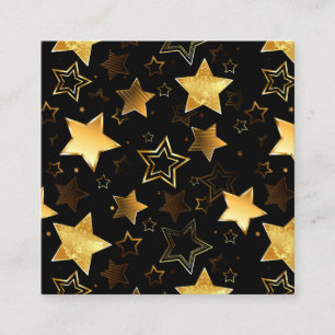 Seamless pattern with Golden Stars Enclosure Card