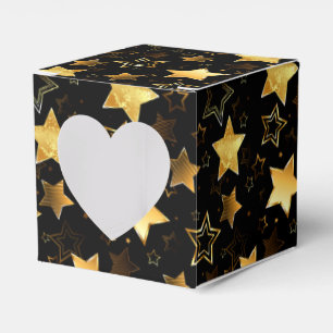 Seamless pattern with Golden Stars Favour Box