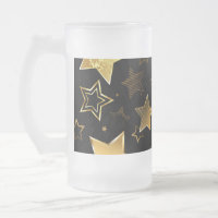 Seamless pattern with Golden Stars