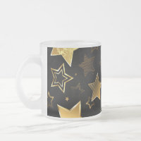 Seamless pattern with Golden Stars