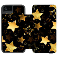Seamless pattern with Golden Stars