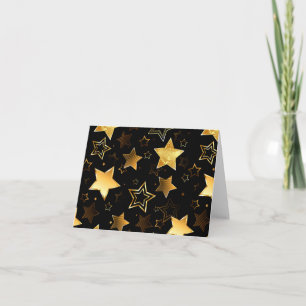 Seamless pattern with Golden Stars Invitation