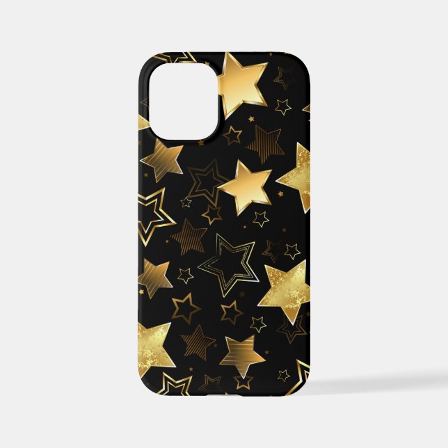 Seamless pattern with Golden Stars iPhone Case (Back)