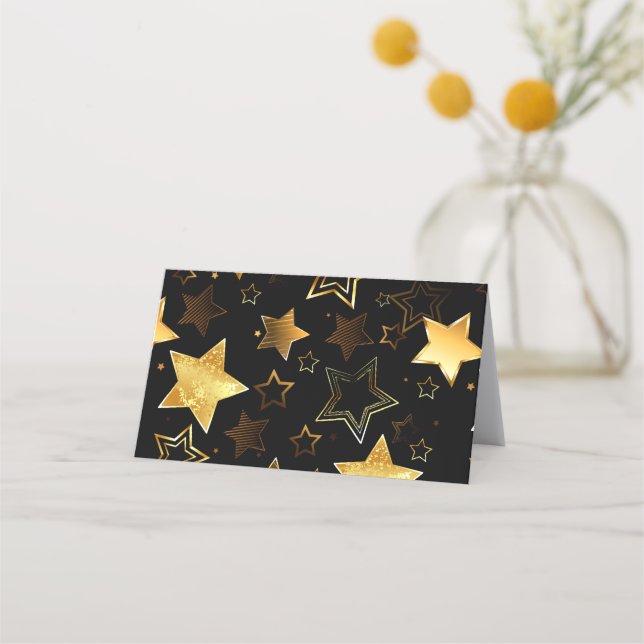 Seamless pattern with Golden Stars Loyalty Card (Front)