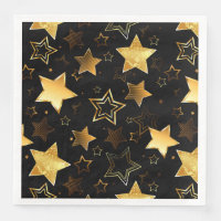 Seamless pattern with Golden Stars