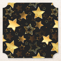 Seamless pattern with Golden Stars