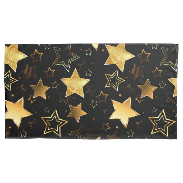 Seamless pattern with Golden Stars Pillowcase (Front)