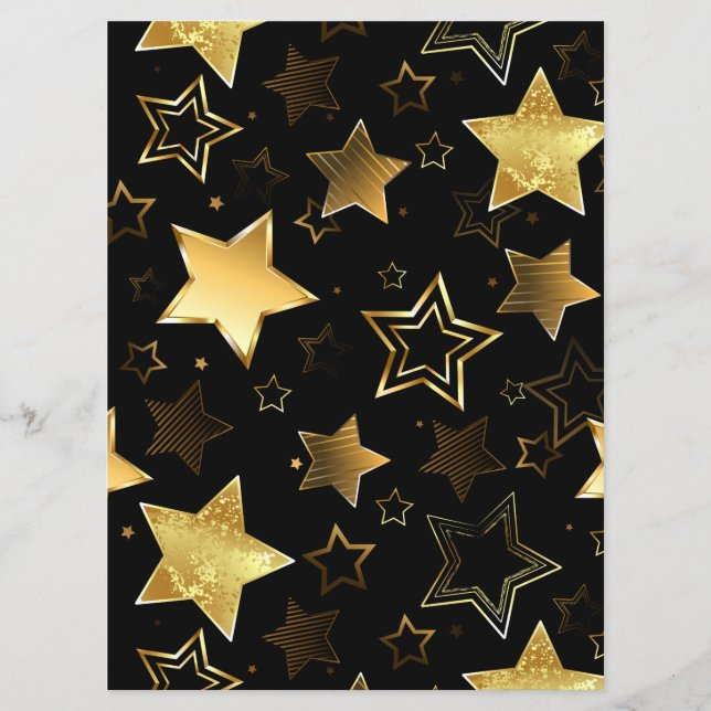 Seamless pattern with Golden Stars Programme (Front)